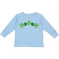 thumbnail image 3 of Inktastic Shamrock Four Leaf Clover St Patricks Boys or Girls Long Sleeve Toddler T-Shirt, 3 of 5