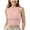 Pink, variant on Girls Tank Tops - Kids Athletic Soft Undershirt Sleeveless Shirts Ribbed Knit High Neck Crop Top for Gym Yoga (9-10 Years, Mint Green)