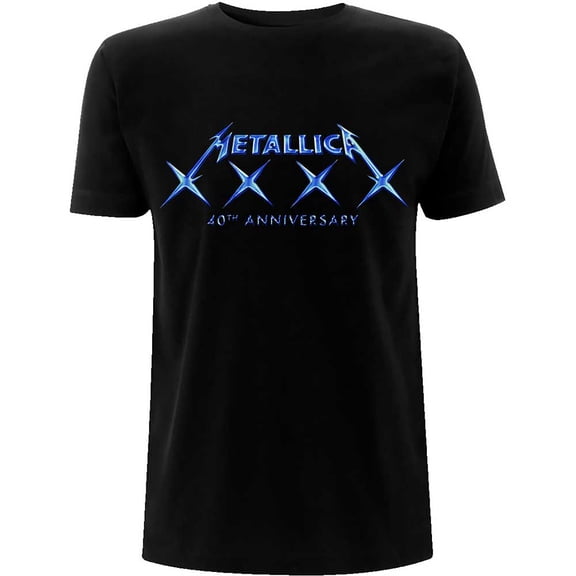 Men's Metallica 40 XXXX Slim Fit T-shirt Small Black