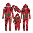 thumbnail image 2 of Odeerbi Christmas Onesie Pajamas for Family Holiday Hooded Sleep Jumpsuit Long Sleeve Family Christmas Pajamas Matching Sets Mom Print Jumpsuit Sleepwear Xmas PJs Set Multicolor, 2 of 5
