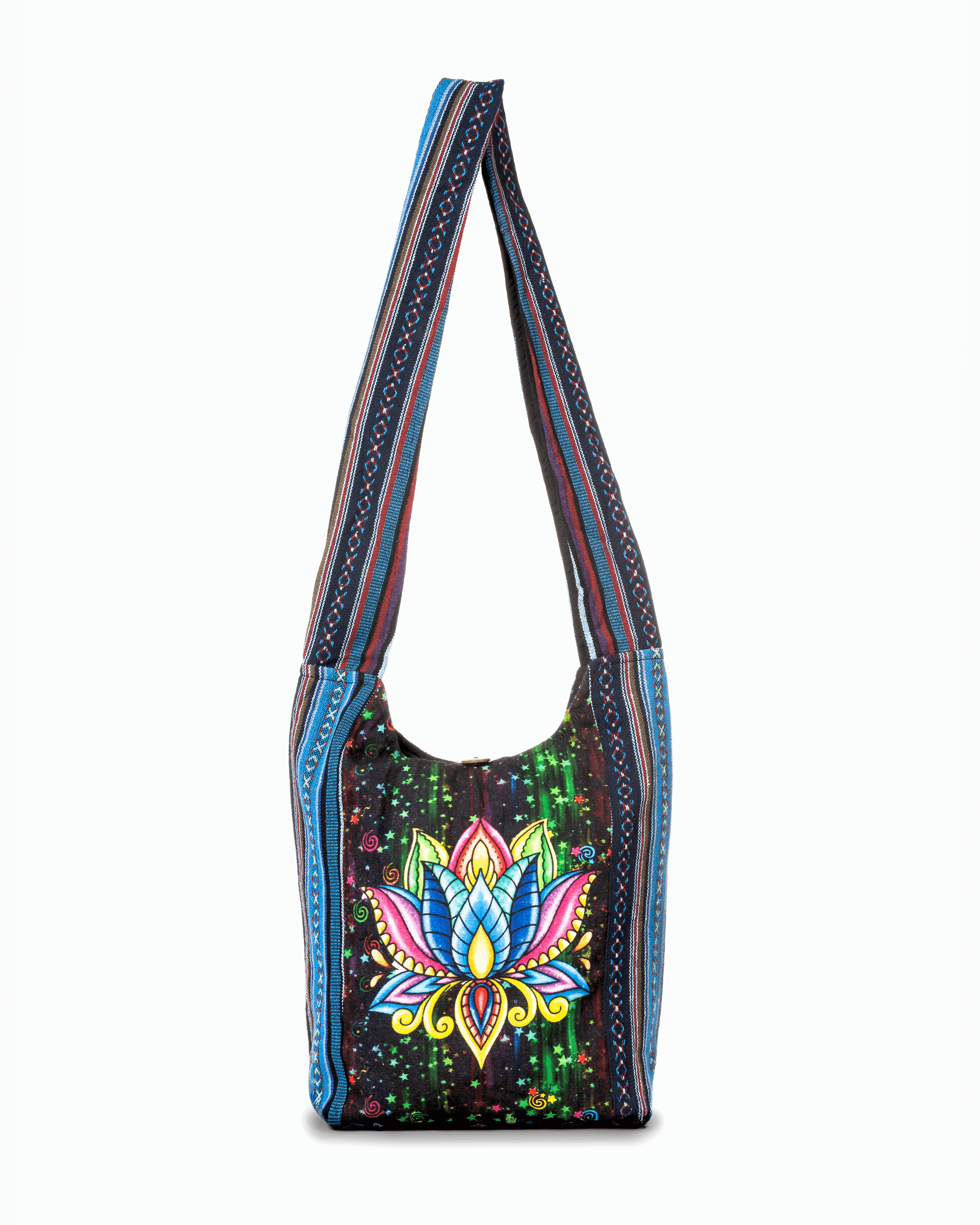 Kathmandu Collection Vintage Patchwork Hobo Bag Kathmandu Collection Vintage Patchwork Hobo Bag with Water  main image 2