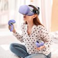 thumbnail image 6 of Accessories For Oculus Quest 2, Ingzy Oculus Quest 2 VR Silicone face Cover, VR Shell Cover, Quest 2 Touch Controller Grip Cover, Lens Protective Cover, Disposable Eye Cover, Set of 14pcs, Purple, 6 of 6