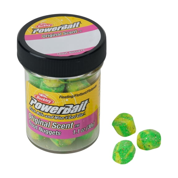 Berkley PowerBait® Power Nuggets®, Nuggets, Lime Twist (1-count)