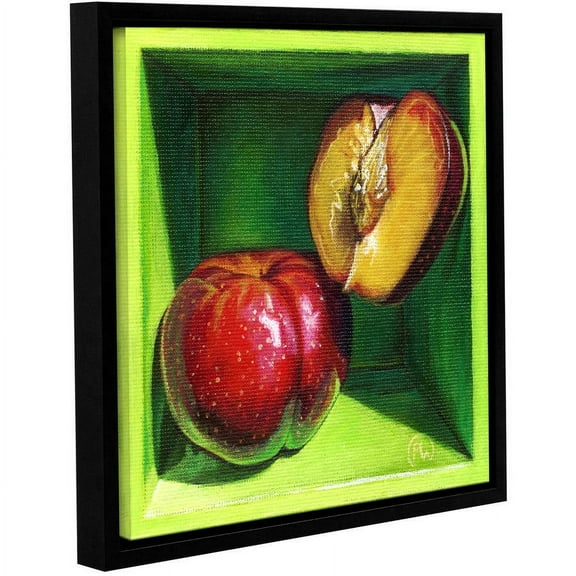 ArtWall Paige Wallis "Sweet Cheeks" Gallery-wrapped Floater-framed Canvas