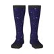 thumbnail image 1 of Balery Glittering Purple Starfield Calcetines novedosos Calcetines deportivos Calcetines hasta la rodilla Calcetines de algodón Calcetines originales y geniales, 1 of 6