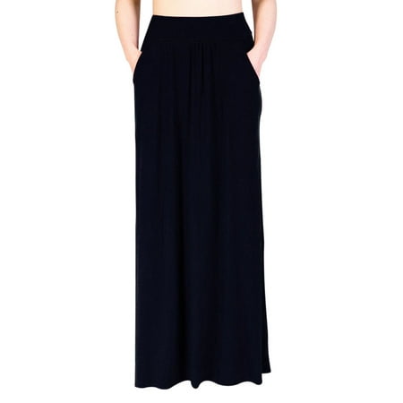 Fanhong Summer Casual Dresses for Women, Women's High Waist Shirring Maxi  Skirt with Pockets Skirt for Lady, S-2XL | Walmart Canada