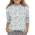 thumbnail image 2 of YUNAFFT T-Shirt Décontracté à Manches Courtes Imprimé Créatif pour Filles et Garçons 3-12 Ans Tissu Extensible en Coton Col Rond Léger, 2 of 6