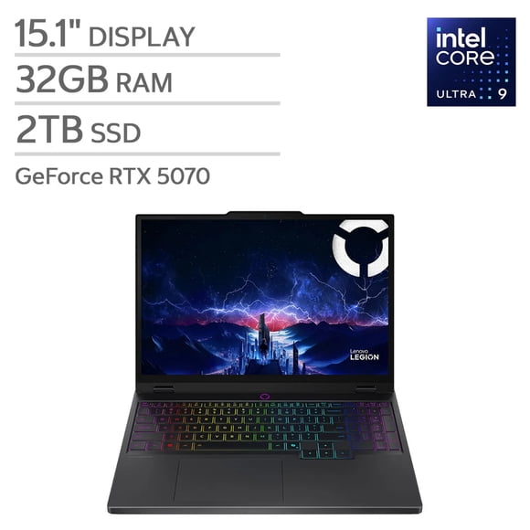 Open Box - Lenovo Legion 5i 15.1" Gaming Laptop - Black (Intel Core Ultra 9 275HX / 32 GB RAM / 2 TB SSD / RTX 5070 / Windows 11 Home)