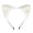 White, variant on Handmade Simulation Fox Ears Hair Band Movable Cat Ears Hair Hoop Plush Animal Ear Headband Headdress Props