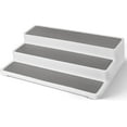 thumbnail image 1 of Inside Cupboard Spice Rack Organizer, 3 Tiered Free Standing Seasoning Shelf Spice Stand, Non-slip Cupboard Organiser Storage Racks, 1 of 5