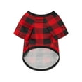 thumbnail image 3 of Family Christmas Pjs Matching Sets Christmas Pajamas Santa Printed Top and Plaid Pants Sleepwear for Family, 3 of 7