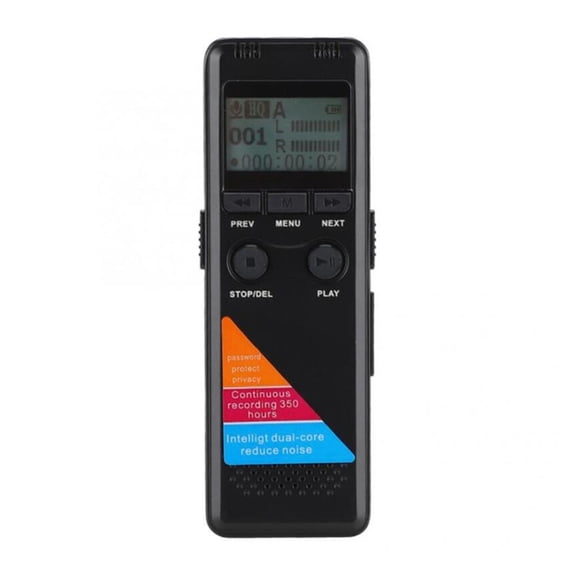 8/32GB Digital Voice Recorder Recording Voice Recorder with Playback 1536kbps
