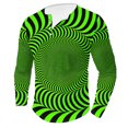 thumbnail image 2 of DDAPJ pyju Big and Tall Henley Shirt for Men 3D Optical Illusion Printed Long Sleeve 4 Button T Shirts Funny Tunnel Graphic Tees Fall Casual Stylish Tops Army Green XXXXXL, 2 of 5