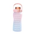 thumbnail image 1 of Yeacher 2L Water Bottle with Marker Straw Handle Leakproof Large Capacity Water Bottle Reusable Water, 1 of 8