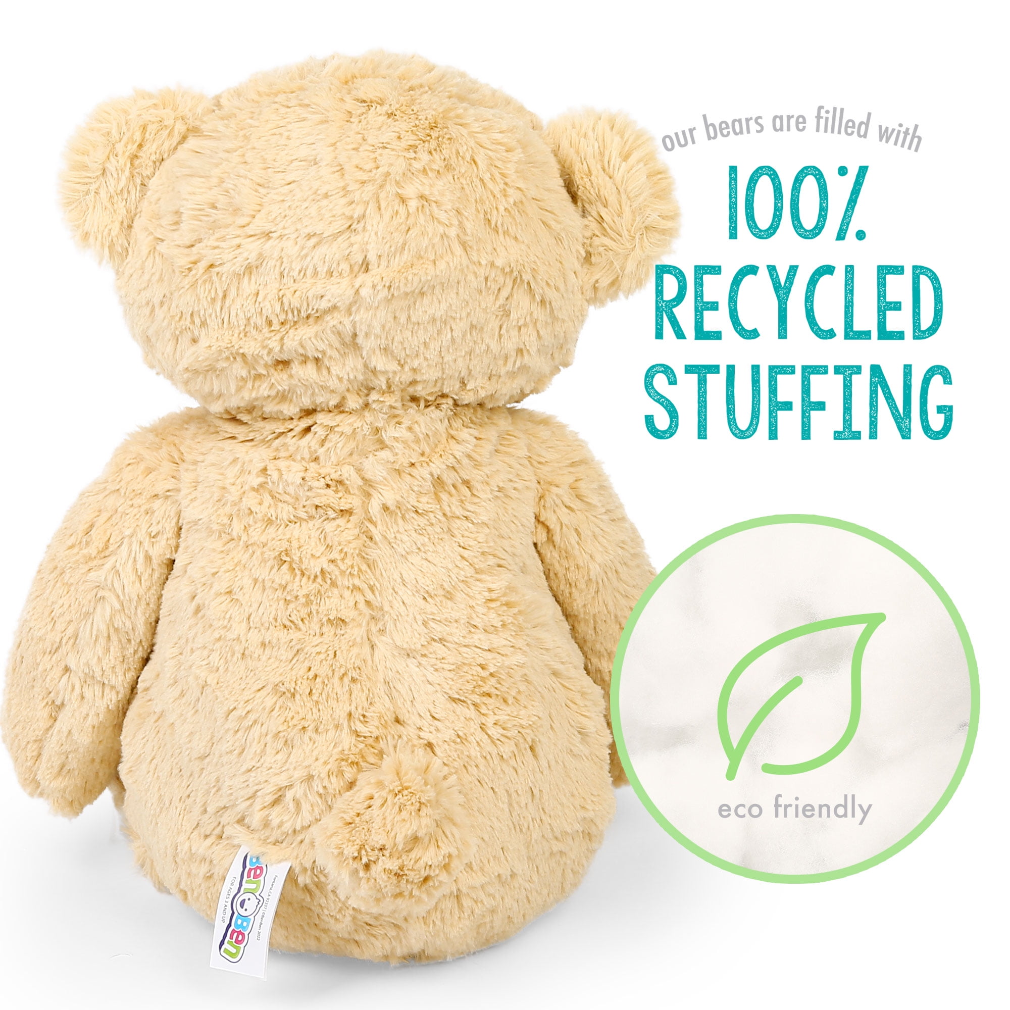 LotFancy Teddy Bear Stuffed Animals, 20 in Plush Toy Gifts for Kids, Boys, Girls