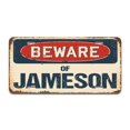 thumbnail image 1 of SignMission A-LP-04-701 Attention de Jameson Plaque d'Immatriculation en Aluminium, 1 of 1