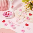 thumbnail image 4 of 1 Set 80Pcs 4 Colors Bead in Bead Hearts Acrylic Heart Beads Bulk Valentine's Day Pink Hollow Love Shaped Loose Bead for Jewelry Making Bracelets Necklaces Father's Day Mother's Day DIY Crafts, 4 of 5