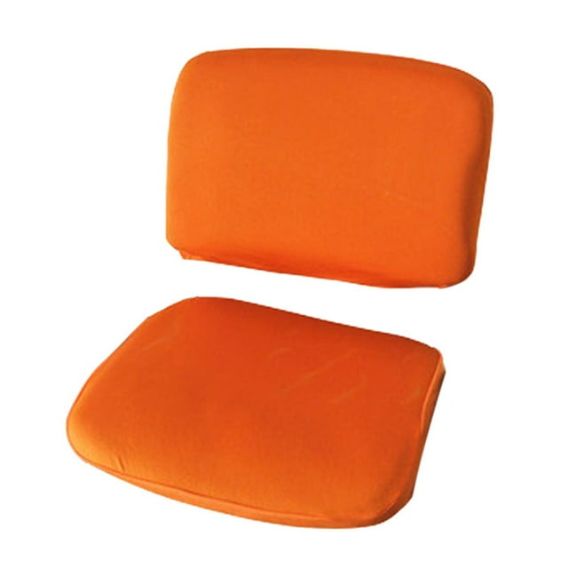 yuksok 1 Set Split Design Stretchable Office Computer Chair Covers Slipcover Orange