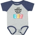 thumbnail image 3 of Inktastic Easter Just Hangin' with My Peeps Boys or Girls Baby Bodysuit, 3 of 5