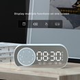 thumbnail image 5 of Multifunctional Smart FM radio Bluetooth speaker alarm clock mirror clock (black), 5 of 5