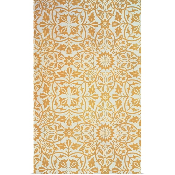 Great BIG Canvas | Rolled William Morris Poster Print entitled Textile Design