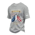 thumbnail image 4 of lnmuld Independence Day Boys "250 Years America Strong" Patriotic Graphic Short Sleeve T-Shirt Color:Grey,Size:12-13 Years, 4 of 6