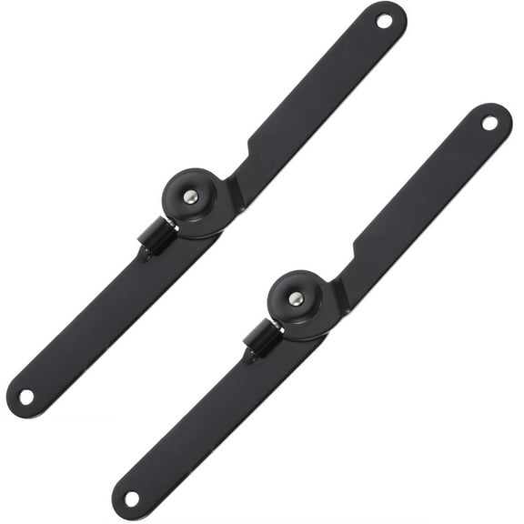 2PCS Iron Cabinet Door Hinges 180 Degree Rotating Foldable Lid Support Heavy Duty Locking Hardware for Cupboard Box