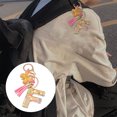 thumbnail image 2 of Porte-clés 26 Lettres Butterfly Femmes Compact Longue Durée Porte-Clés Décoration de Sac, 2 of 7
