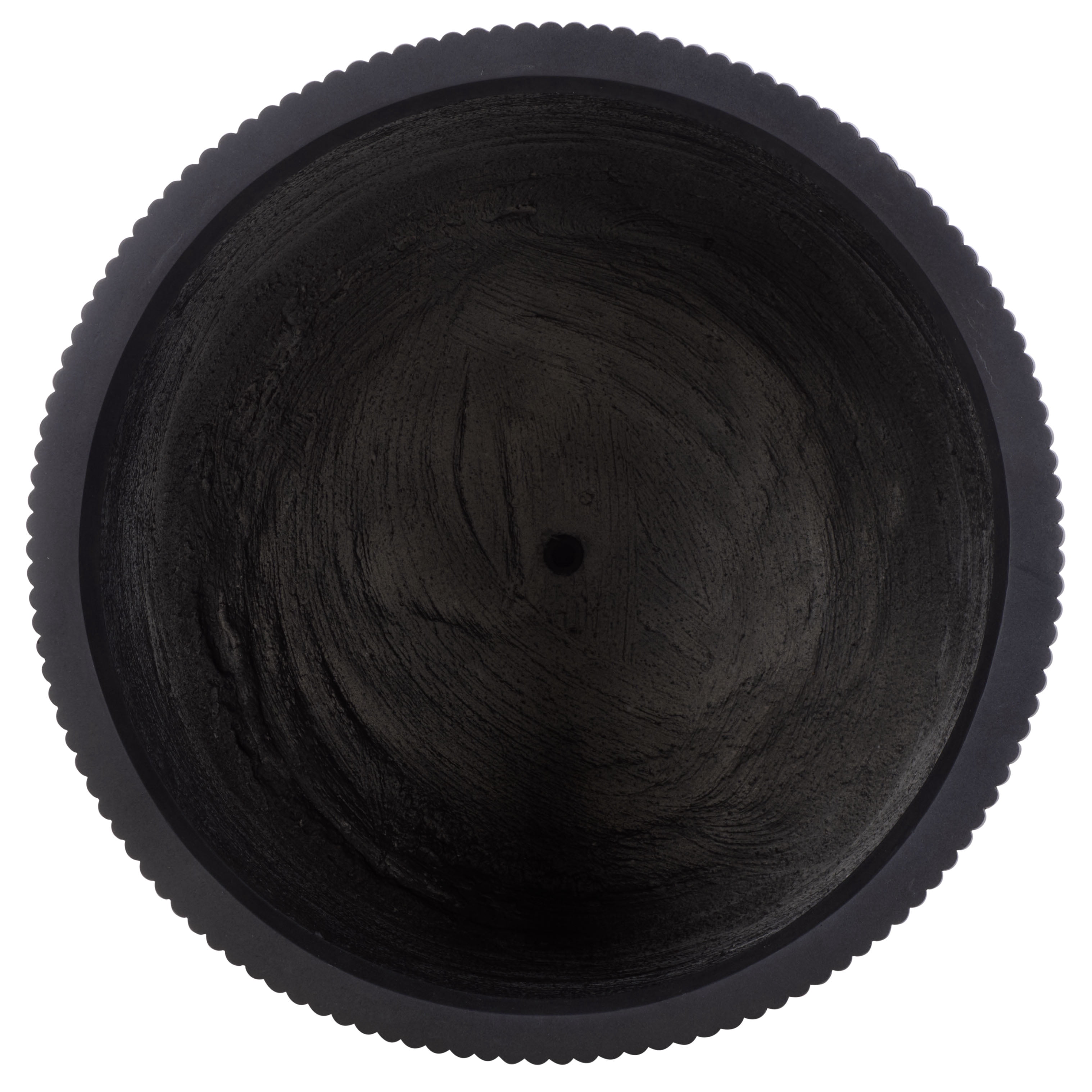 Safavieh Carolina Round Black Fiber Clay Plant Pots - Set of 3