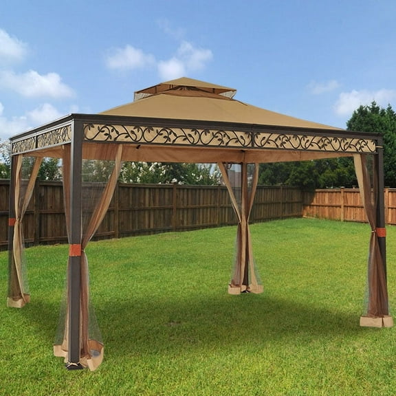 Garden Winds Replacement Canopy Top for Summer Breeze Gazebo - Riplock 350