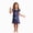 H348-Dark Blue, variant on TOWED22 Girls Nightgowns, Ghost Print Halloween Nightgown Princess Pajama Dresses for Girls Sleepwear Nightie