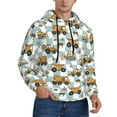 thumbnail image 2 of Naloa Excavator Men's Casual Hooded Collar Drawstring Hoodies Pullover Sweatshirts Casual Long Sleeve Shirts-3X-Large, 2 of 7