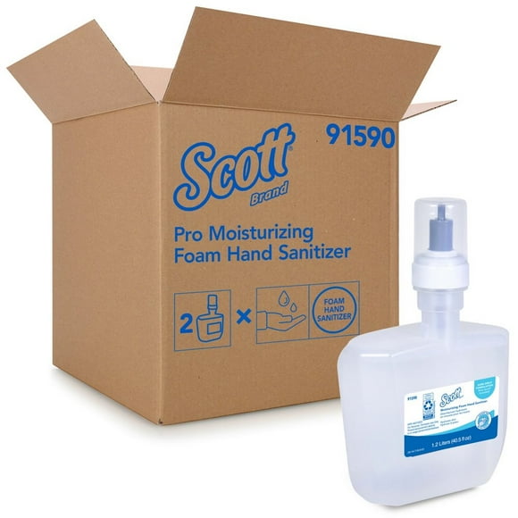 Scott® Pro Moisturizing Foam Hand Sanitizer, Electronic Cassette, Fresh, 1.2 Liters, 2/Case