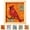 #03-Cardinal, variant on KRONDO DIY Fabric Art Kit, No-Sew Craft with Wooden Frame & Tucking Tool for Wall Decor & Relaxing Hobby