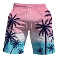 thumbnail image 4 of SOFTCCLO Mens Swim Trunks Casual 9 Inch Bathing Suit Lightweight Summer Beach Surfing Holiday Board Shorts Swimwear for Men Pink M, 4 of 4
