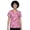 Minnie Mouse-Hot Pink, variant on Snoopy Women’s V-Neck Short Sleeve Scrub Top – Allover Print (S-3XL)