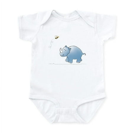 

CafePress - Rhino And Bee Infant Bodysuit - Baby Light Bodysuit Size Newborn - 24 Months