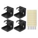 thumbnail image 1 of 4 Pack Foldable Adjustable Cup Holders for RV Car Boat Vertical or Wall Mount Black, 1 of 1