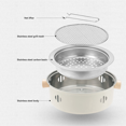 thumbnail image 1 of Outdoor Camping Barbecue Grill BBQ Stove Multifunction Home Charcoal BBQ Grill with Grill Round Non-Stick Barbecue Stove, 1 of 7
