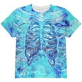 thumbnail image 1 of Halloween Octopus Kraken Skeleton Ribs Costume All Over Youth T Shirt, 1 of 2