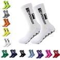 thumbnail image 1 of Par de calcetines de fútbol antideslizantes para correr, calcetines atléticos, antideslizantes y transpirables, 1 of 1