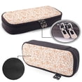 thumbnail image 4 of Vsdgher Simple Fruit Print Pen Case Leather Pencil Pouch Markers Holder Big Capacity Bag with Zippered Pocket for Stationery Tool, 4 of 6