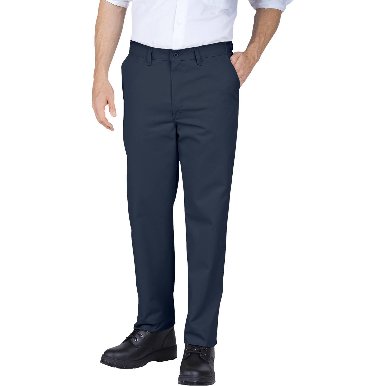 Dickies - Men's Slim Fit Straight Leg Flat Front Pants - Walmart.com ...