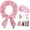 Pink1, variant on Soft Overnight  Headband, 70" Hair Curlers Ribbon Wrap for Long Hair with 9 count Rods and Yoga Strap -