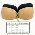 thumbnail image 6 of Braza - Cleavage Pal Lace Up Bra, DD, Beige, 6 of 6