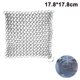 thumbnail image 1 of Limpiador de acero inoxidable para hierro fundido sin casco, limpiador antioxidante duradero para ollas, sartenes, planchas, parrillas de barbacoa y más, con anillo para colgar, 1 of 8
