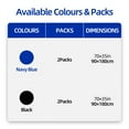 thumbnail image 4 of QCQHDU Beach Towel 2 Pack,Quick Dry, Sand Free, Compact, Lightweight, Big Cabana Swim Travel Towel for Adults Mens Women,Blue(180cm,70x35in), 4 of 5