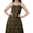 thumbnail image 5 of Moomaya Summer Outfit Women Rayon All Over Printed Plus Size Party Dresses, 5 of 6