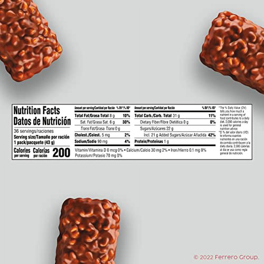 100 Grand Crispy Milk Chocolate with Caramel, Full Size Individually Wrapped Candy Bars, 1.5 oz each, Bulk 36 Count Box