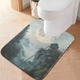 thumbnail image 2 of Yayeee Bath Rug for Bathroom Floor Non Slip Rectangle Fluffy Soft Absorbent Mat, 16"x24", Moon and House, 2 of 7